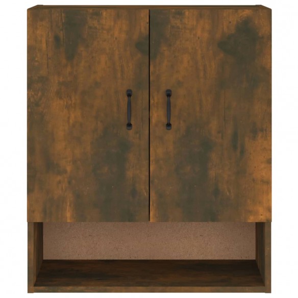 Armoire murale Chêne fumé 60x31x70 cm Bois d'ingénierie