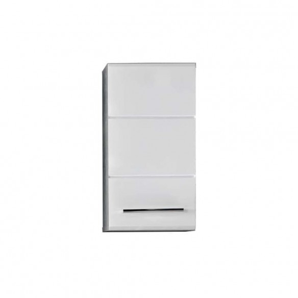 Trendteam Armoire murale de rangement Nano blanc et gris ciment