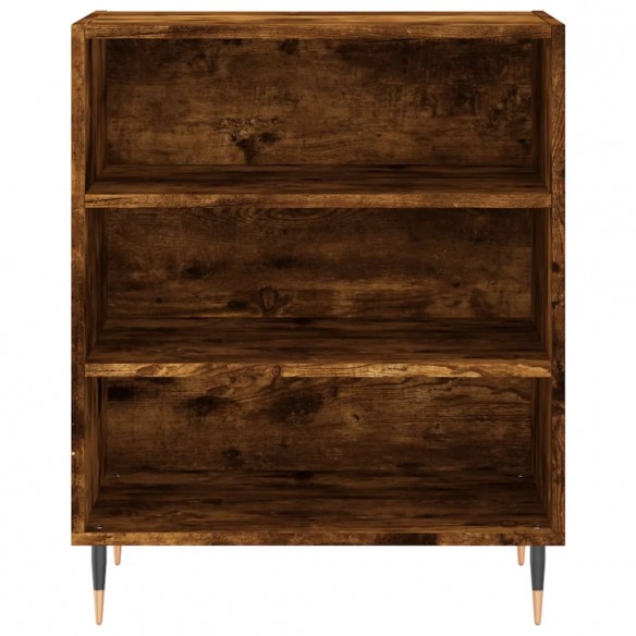 Buffet chêne fumé 57x35x70 cm bois d'ingénierie