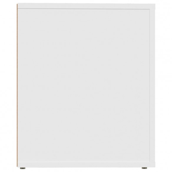 Table de chevet Blanc 50x39x47 cm