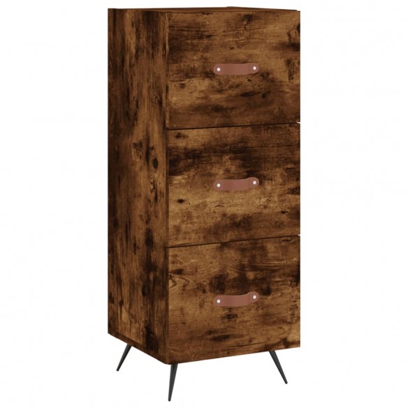 Buffet Chêne fumé 34,5x34x90 cm Bois d'ingénierie