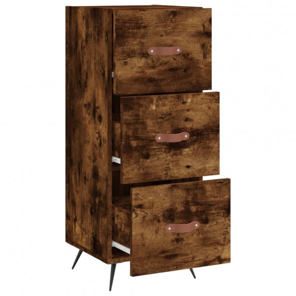 Buffet Chêne fumé 34,5x34x90 cm Bois d'ingénierie