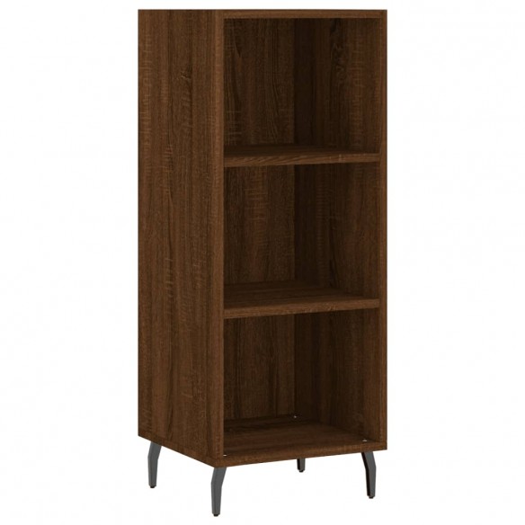 Buffet haut Chêne marron 34,5x32,5x180 cm Bois d'ingénierie