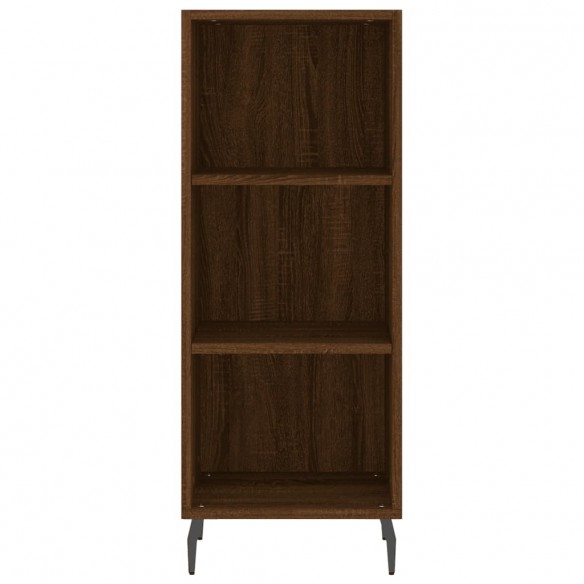 Buffet haut Chêne marron 34,5x32,5x180 cm Bois d'ingénierie