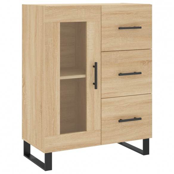 Buffet haut Chêne sonoma 69,5x34x180 cm Bois d'ingénierie