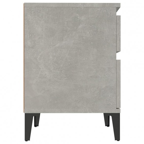 Table de chevet Gris béton 40x35x50 cm