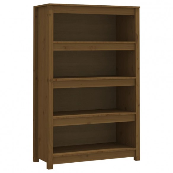 Bibliothèque Marron miel 80x35x126 cm Bois de pin massif