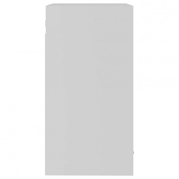 Armoire en verre suspendue Blanc 40x31x60 cm Aggloméré