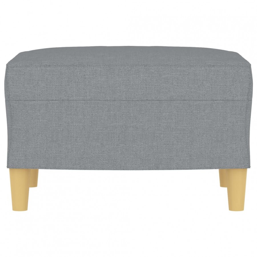 Repose-pied Gris clair 60x50x41 cm Tissu