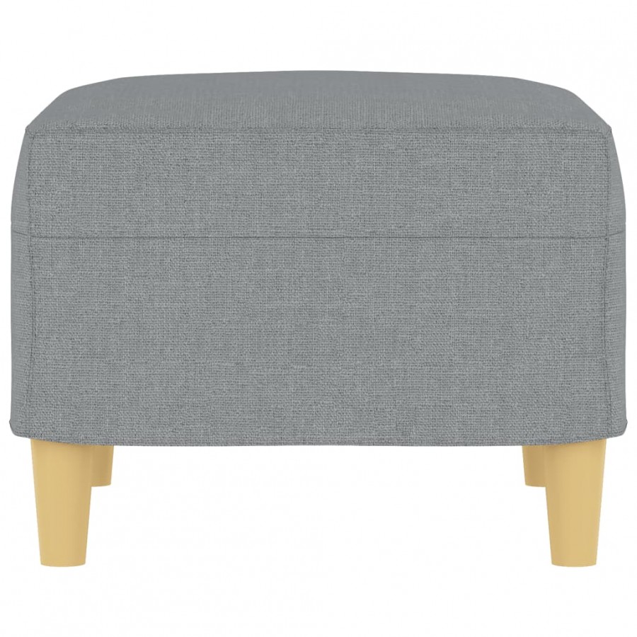 Repose-pied Gris clair 60x50x41 cm Tissu