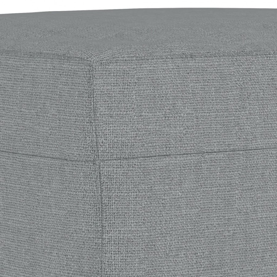 Repose-pied Gris clair 60x50x41 cm Tissu