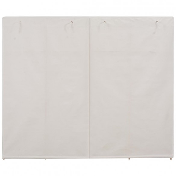 Garde-robe Blanc 200 x 40 x 170 cm Tissu