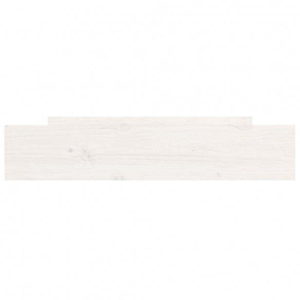 Tiroirs de lit 2 pcs blanc Bois de pin massif