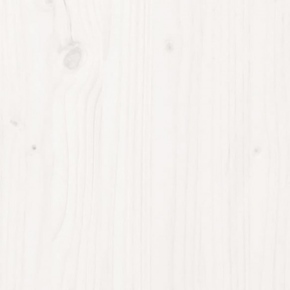 Tiroirs de lit 2 pcs blanc Bois de pin massif