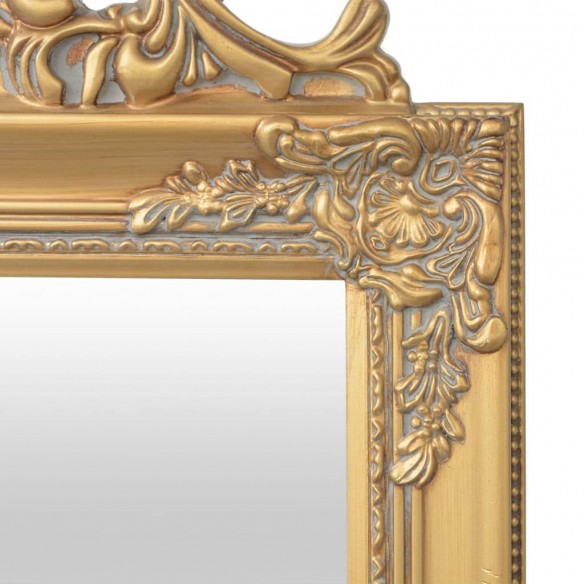 Miroir sur pied Style baroque 160x40 cm Doré