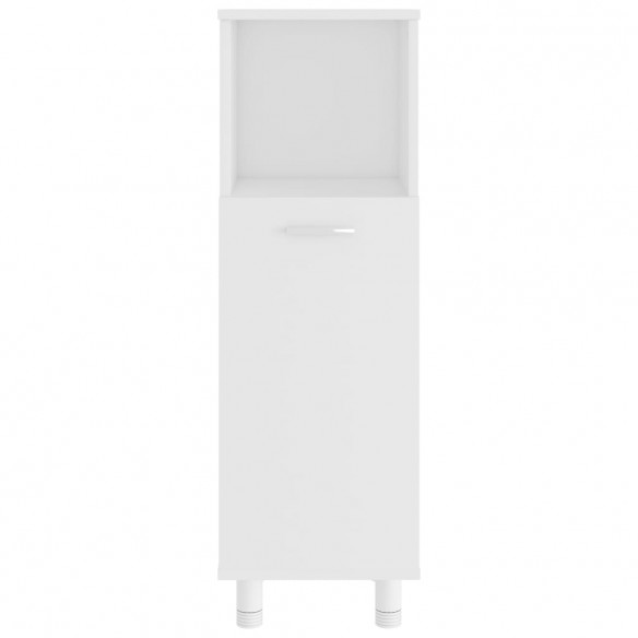 Armoire de salle de bain Blanc 30x30x95 cm Aggloméré