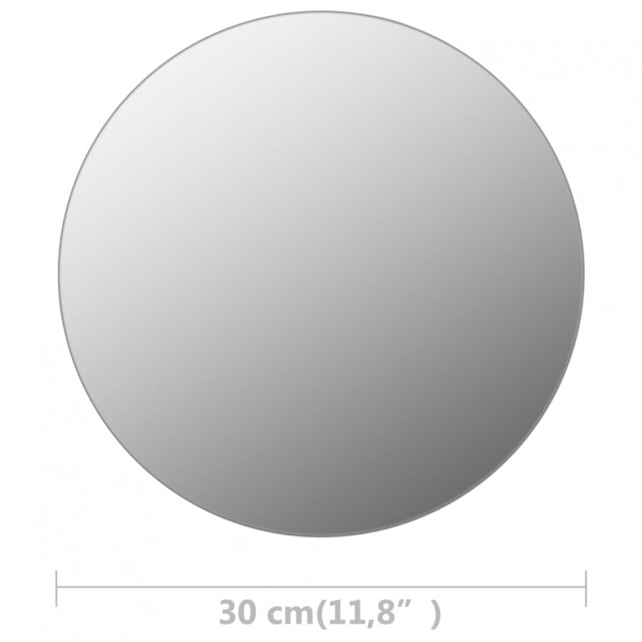 Miroir rond sans cadre 30 cm Verre