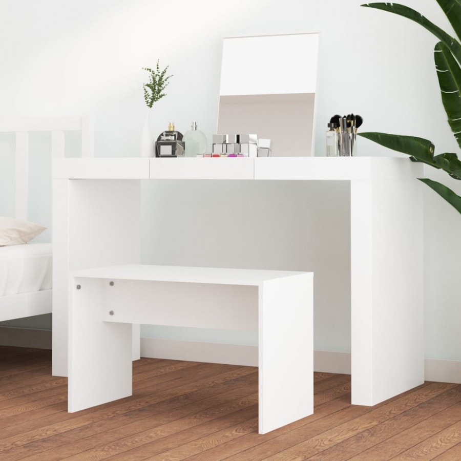Tabouret de toilette Blanc 70x35x45 cm 
