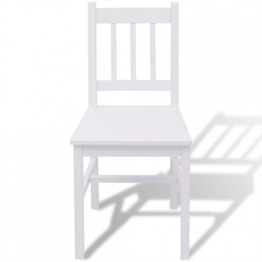 Ensemble de salle à manger trois pièces Pinède Blanc