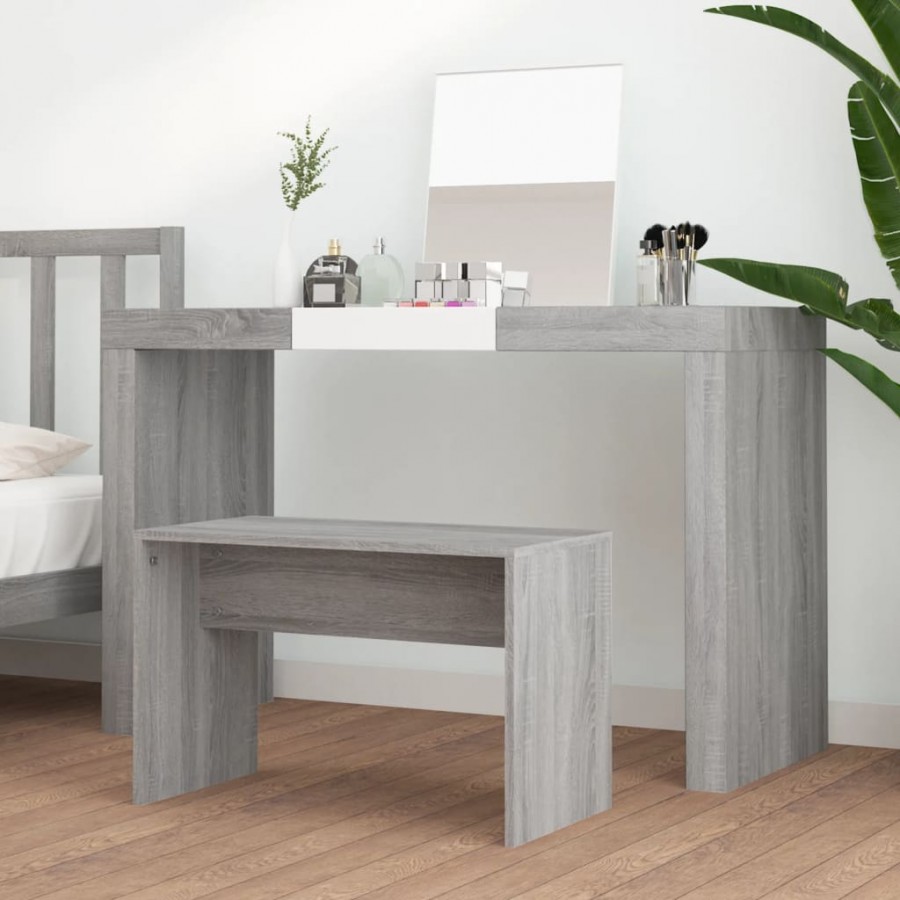 Tabouret de toilette Sonoma gris 70x35x45 cm 