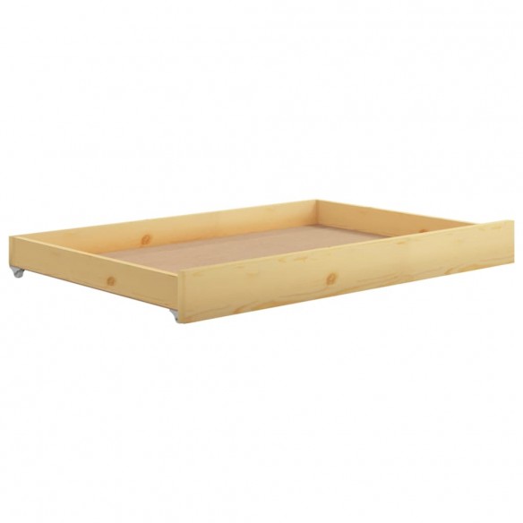 Tiroirs de lit 2 pcs Bois de pin massif