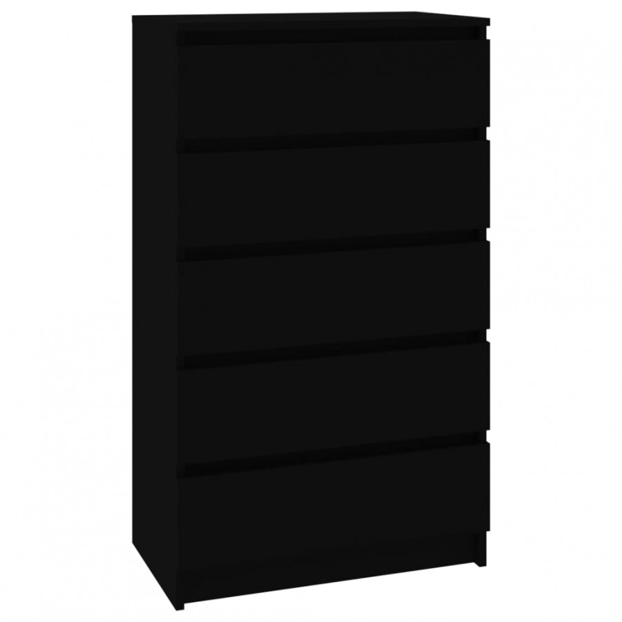 Commode Noir 60x36x103 cm 