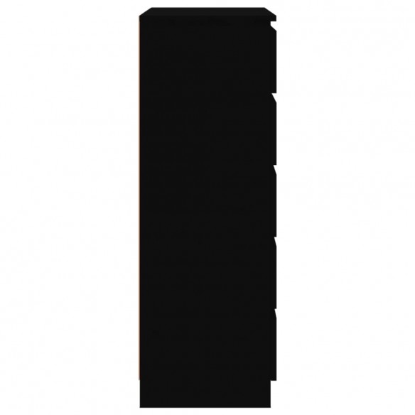 Commode Noir 60x36x103 cm Bois d'ingénierie