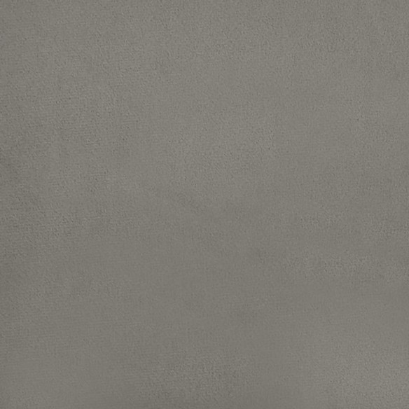 Cadre de lit Gris clair 160x200 cm Velours