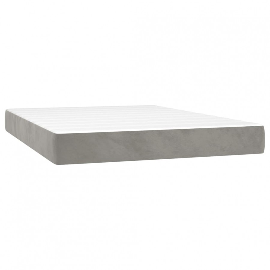 Matelas de lit à ressorts ensachés Gris clair 140x200x20 cm Matelas de lit à ressorts ensachés Gris clair 140x200x20 cm
