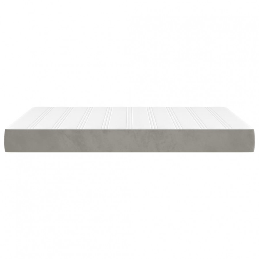 Matelas de lit à ressorts ensachés Gris clair 140x200x20 cm Matelas de lit à ressorts ensachés Gris clair 140x200x20 cm