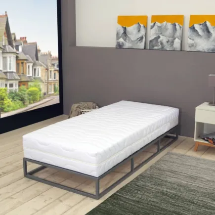 Matelas 90 x 200 cm 7 zones Ressort ensaché 20 cm H3