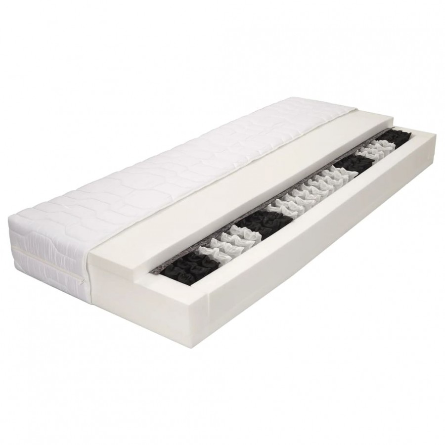 Matelas 90 x 200 cm 7 zones Ressort ensaché 20 cm H3 Matelas 90 x 200 cm 7 zones Ressort ensaché 20 cm H3