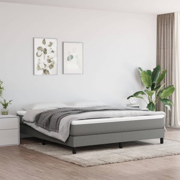 Matelas de lit à ressorts ensachés Gris foncé 160x200x20 cm