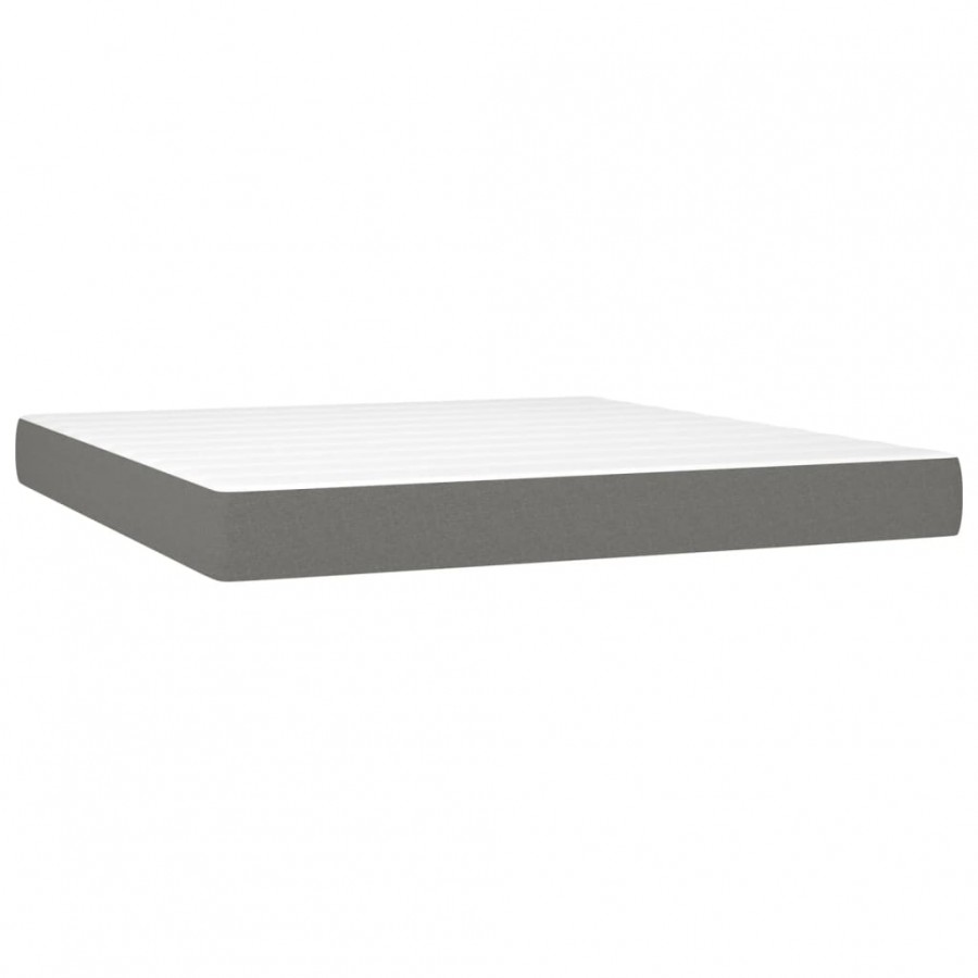 Matelas de lit à ressorts ensachés Gris foncé 160x200x20 cm Matelas de lit à ressorts ensachés Gris foncé 160x200x20 cm