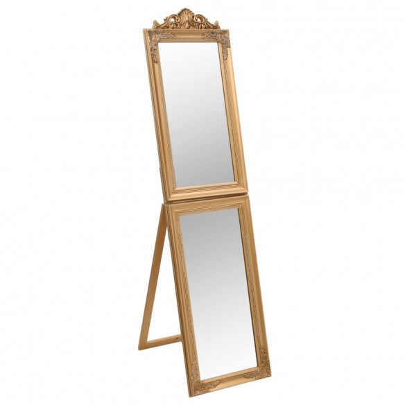 Miroir sur pied Doré 45x180 cm