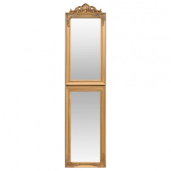 Miroir sur pied Doré 45x180 cm
