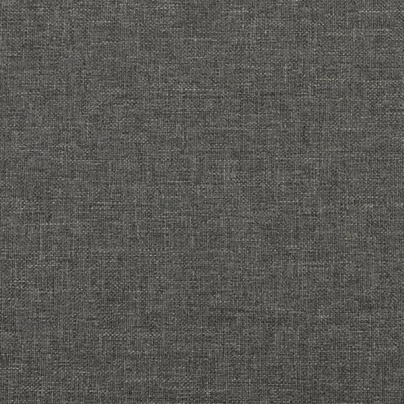 Cadre de lit Gris foncé 120x200 cm Tissu