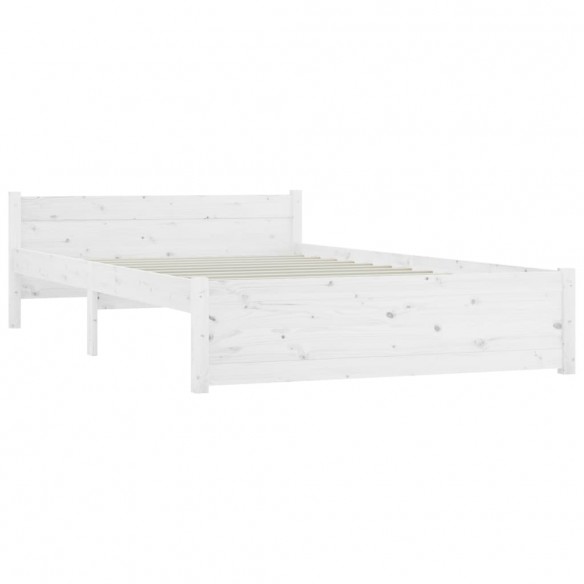 Cadre de lit avec tiroirs Blanc 160x200 cm