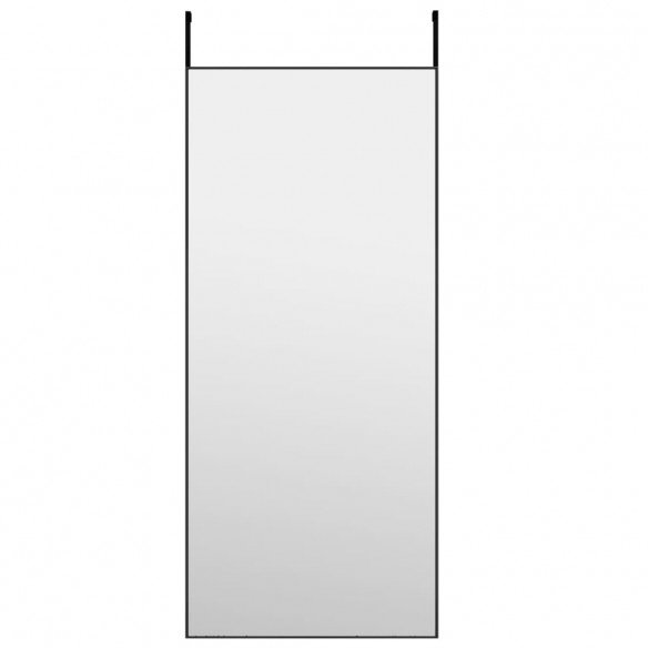 Miroir de porte Noir 40x100 cm Verre et aluminium