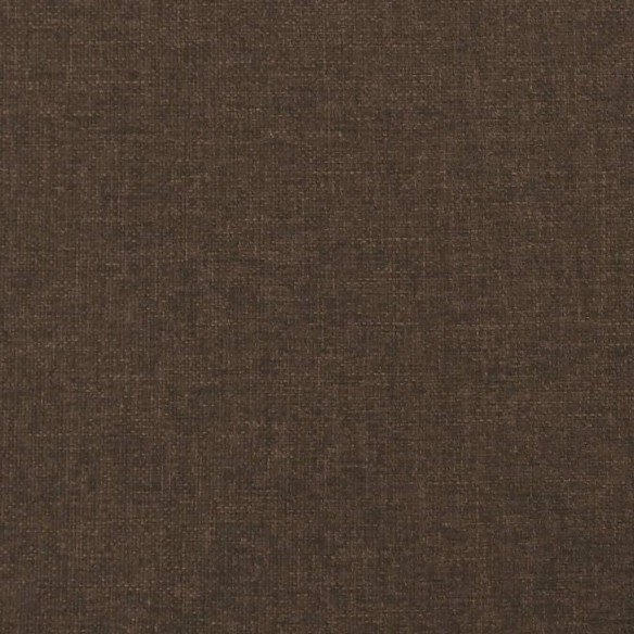 Cadre de lit Marron foncé 90x190 cm Tissu