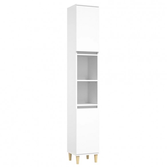 Ensemble de meubles salle de bain 3 pcs blanc bois d'ingénierie