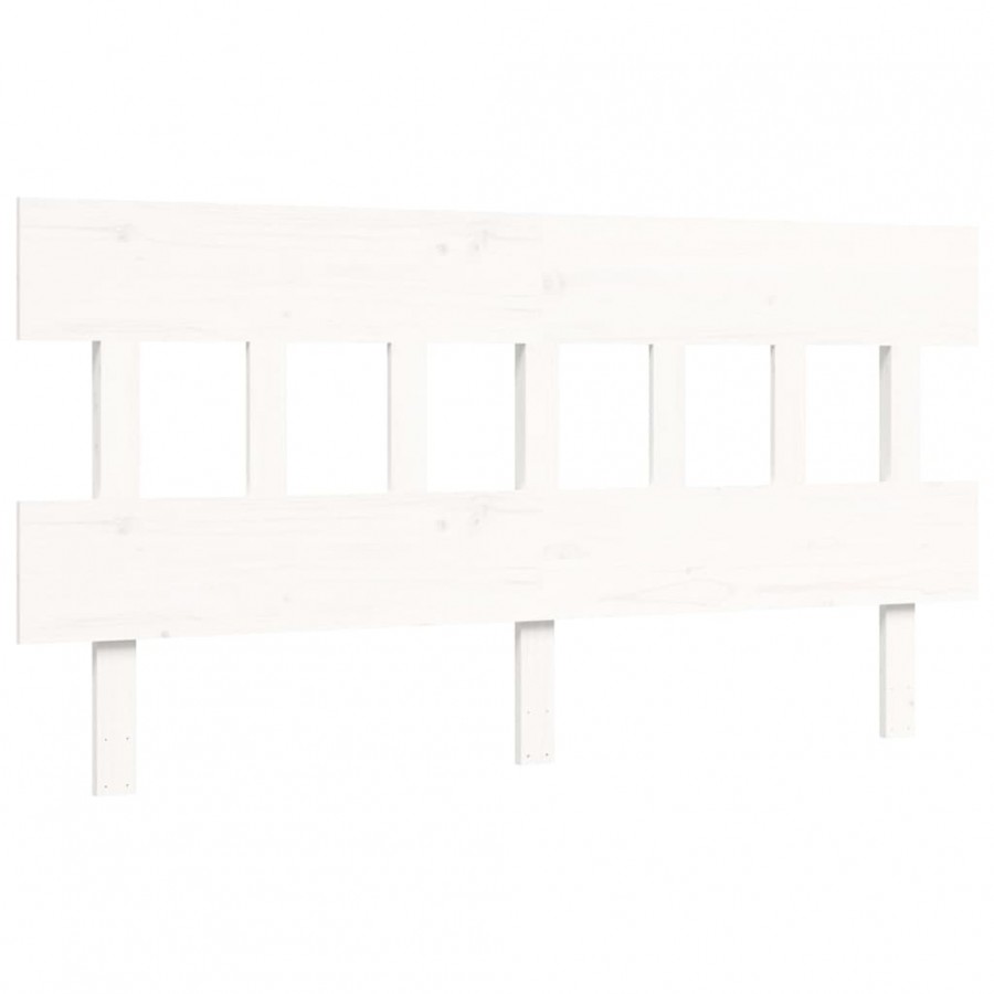 Lit pour personne âgée et tête de lit 160x200 cm bois massif