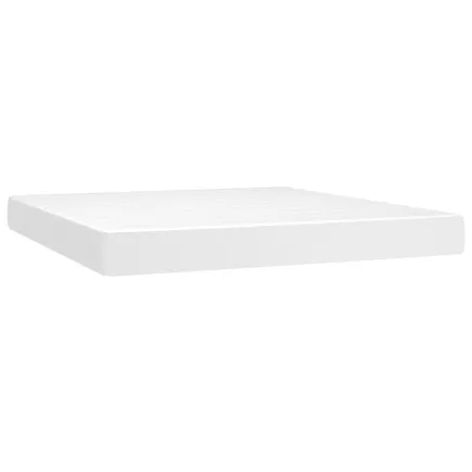 Matelas de lit à ressorts ensachés Blanc 180x200x20 cm 2