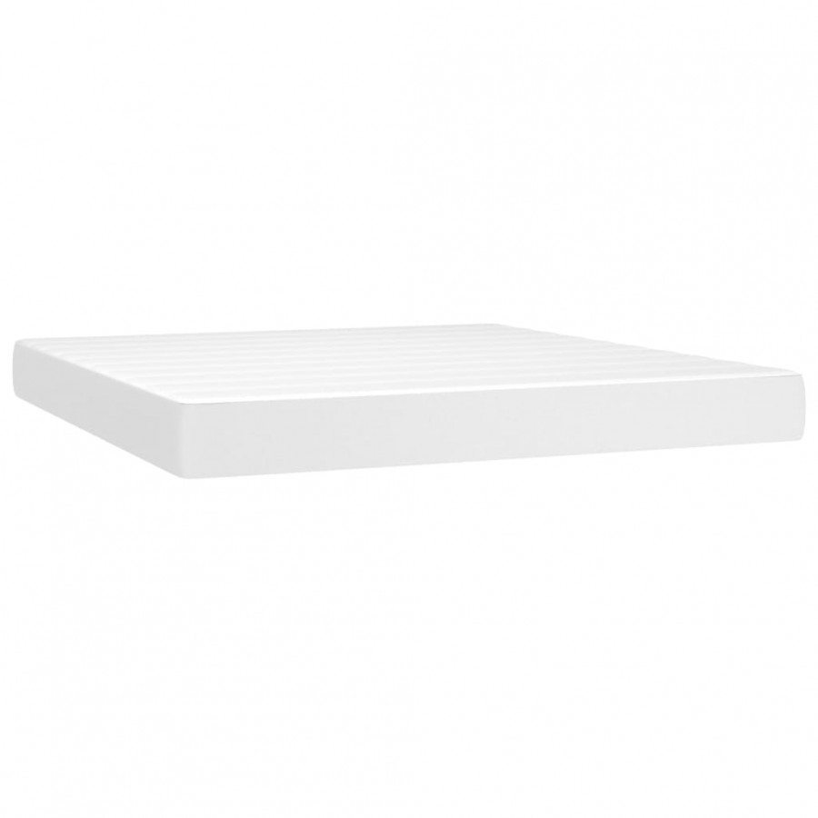 Matelas de lit à ressorts ensachés Blanc 180x200x20 cm