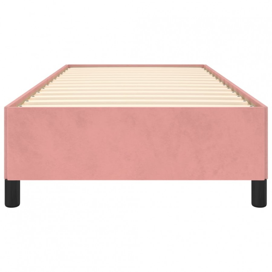 Lit Rose 90x200 cm Velours Lit Rose 90x200 cm Velours