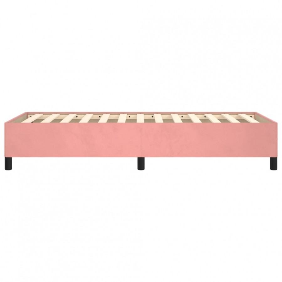 Lit Rose 90x200 cm Velours Lit Rose 90x200 cm Velours