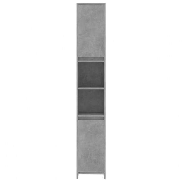 Armoire de salle de bain Gris béton 30x30x183,5 cm Aggloméré