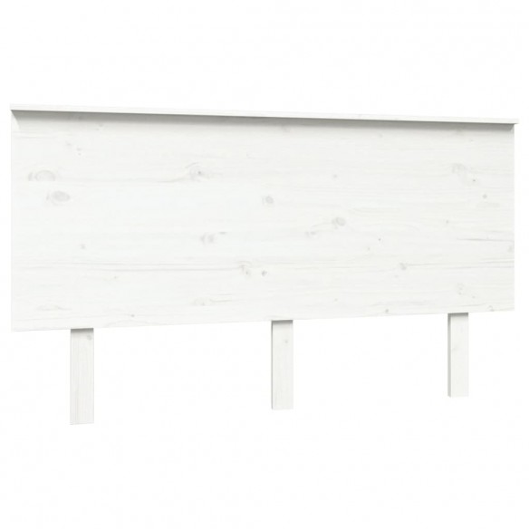 Tête de lit Blanc 144x6x82,5 cm Bois massif de pin