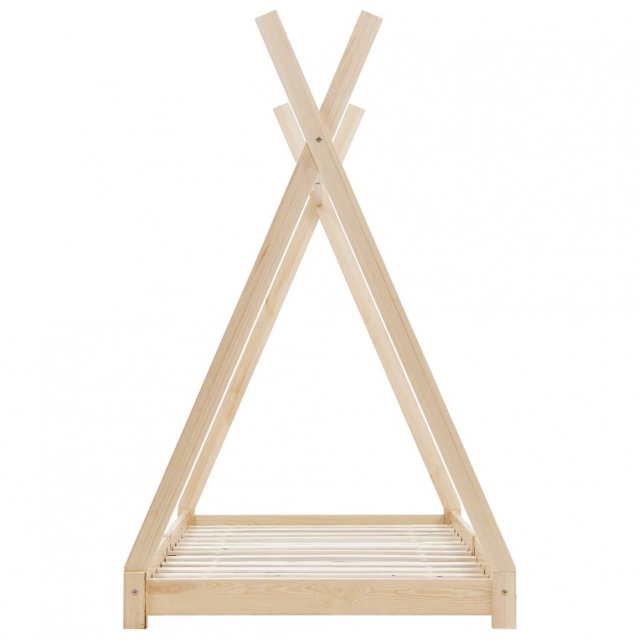 Lit d'enfant Bois de pin massif 80x160 cm Lit d'enfant Bois de pin massif 80x160 cm
