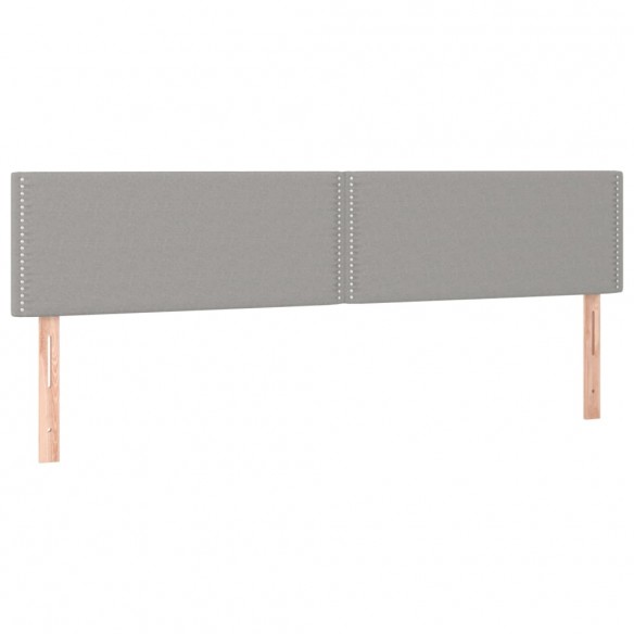 Sommier à lattes de lit avec matelas Gris clair 180x200cm Tissu